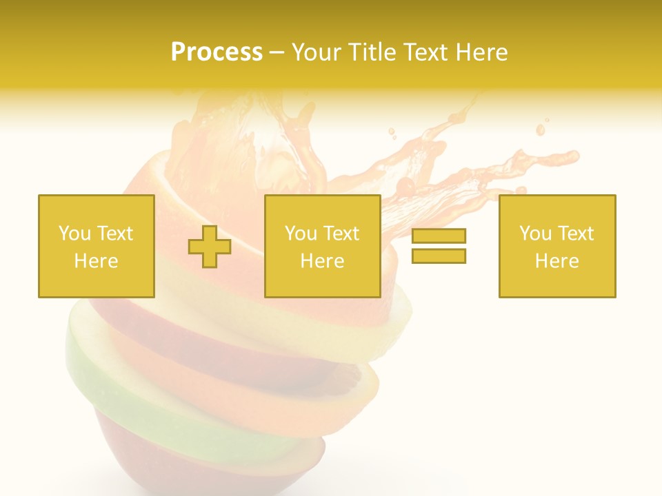 Juice Stack Splash PowerPoint Template