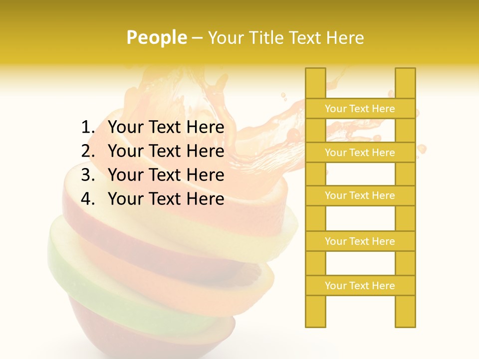 Juice Stack Splash PowerPoint Template
