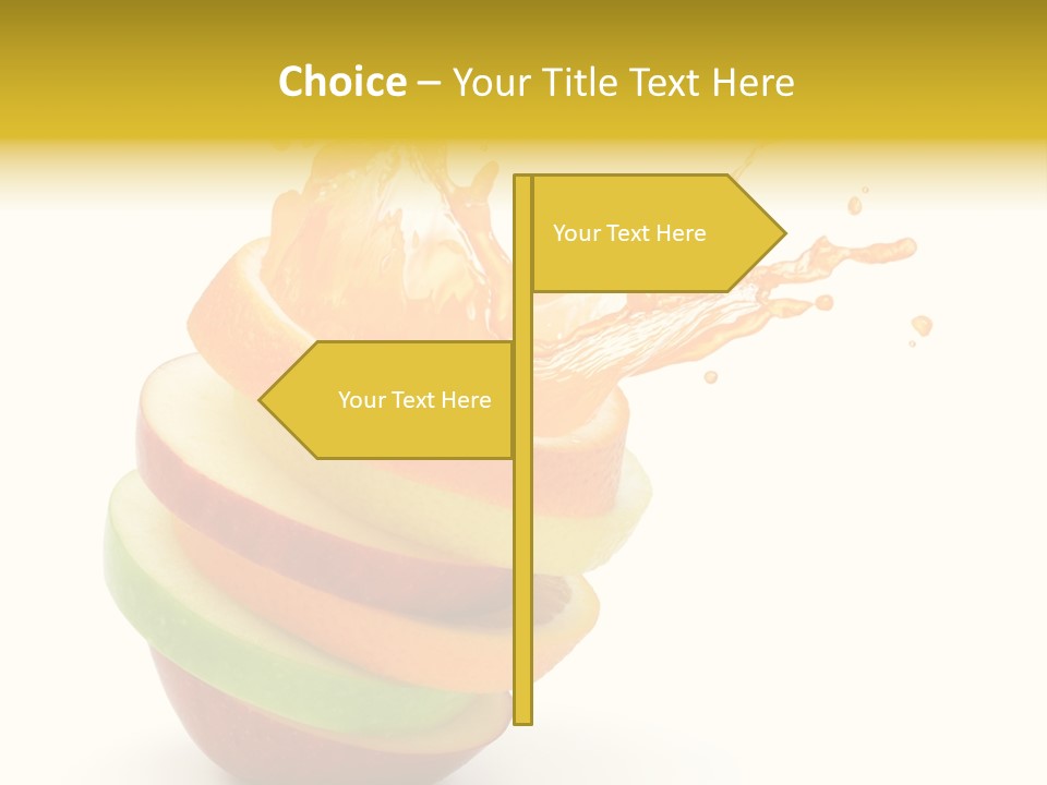 Juice Stack Splash PowerPoint Template