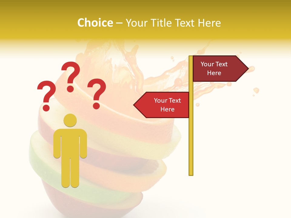 Juice Stack Splash PowerPoint Template