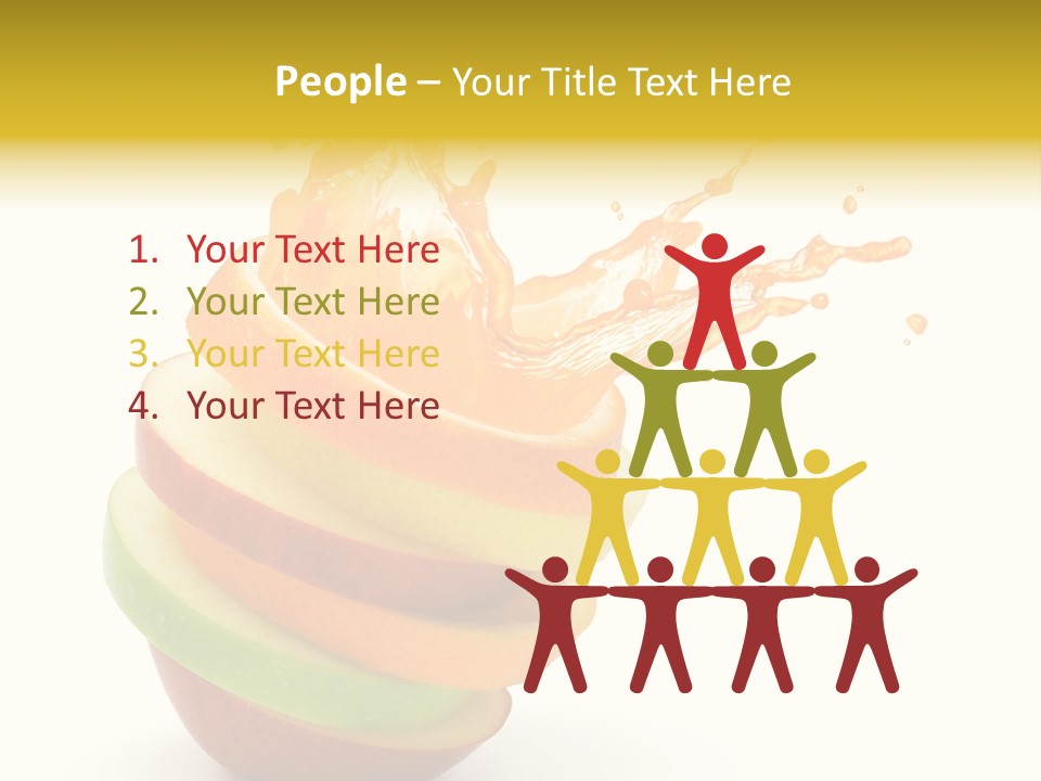 Juice Stack Splash PowerPoint Template