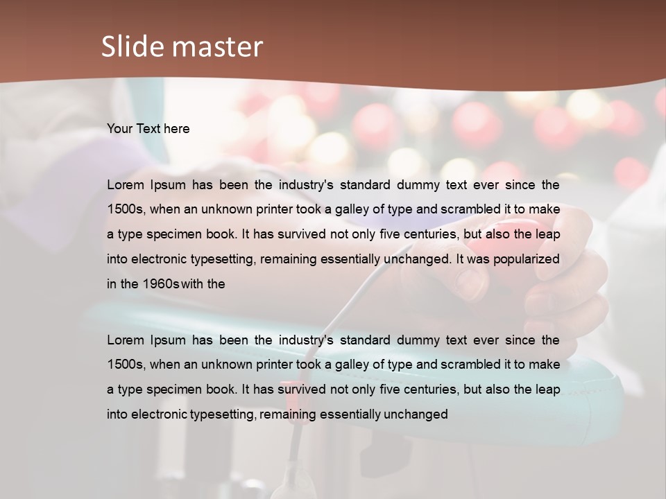 Indoors Bag Healing PowerPoint Template