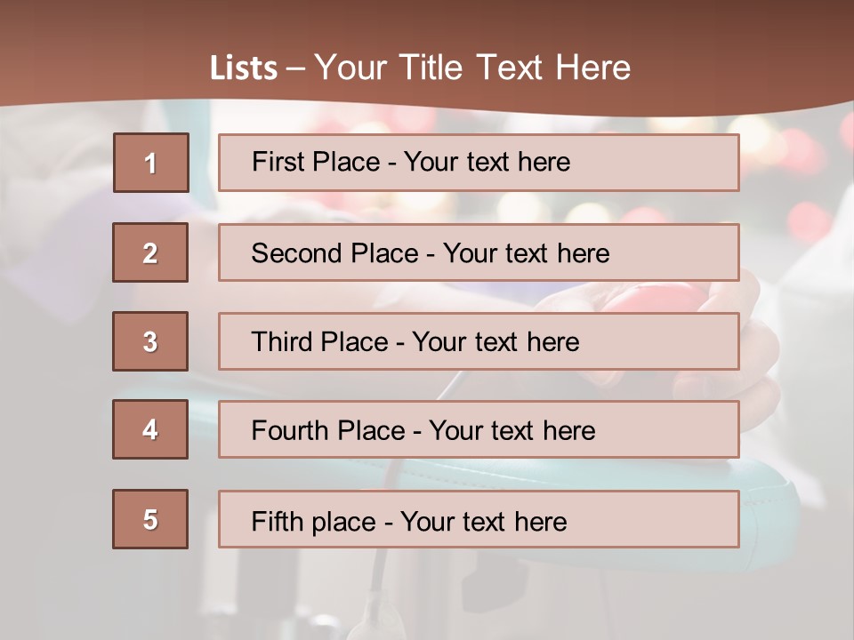 Indoors Bag Healing PowerPoint Template