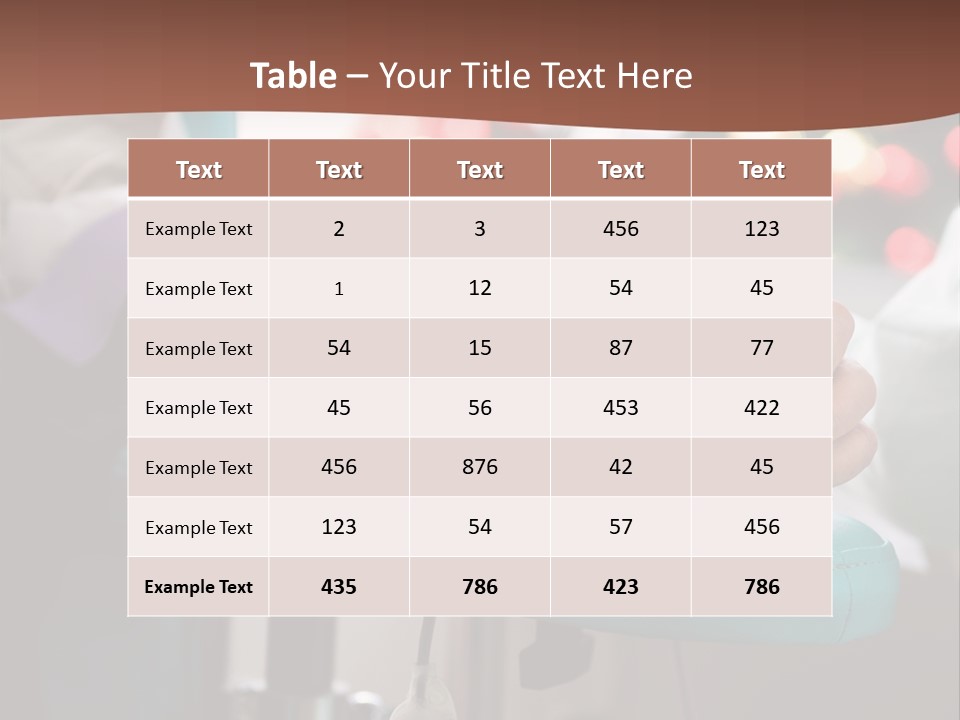 Indoors Bag Healing PowerPoint Template