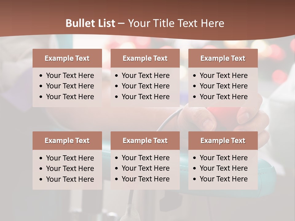 Indoors Bag Healing PowerPoint Template