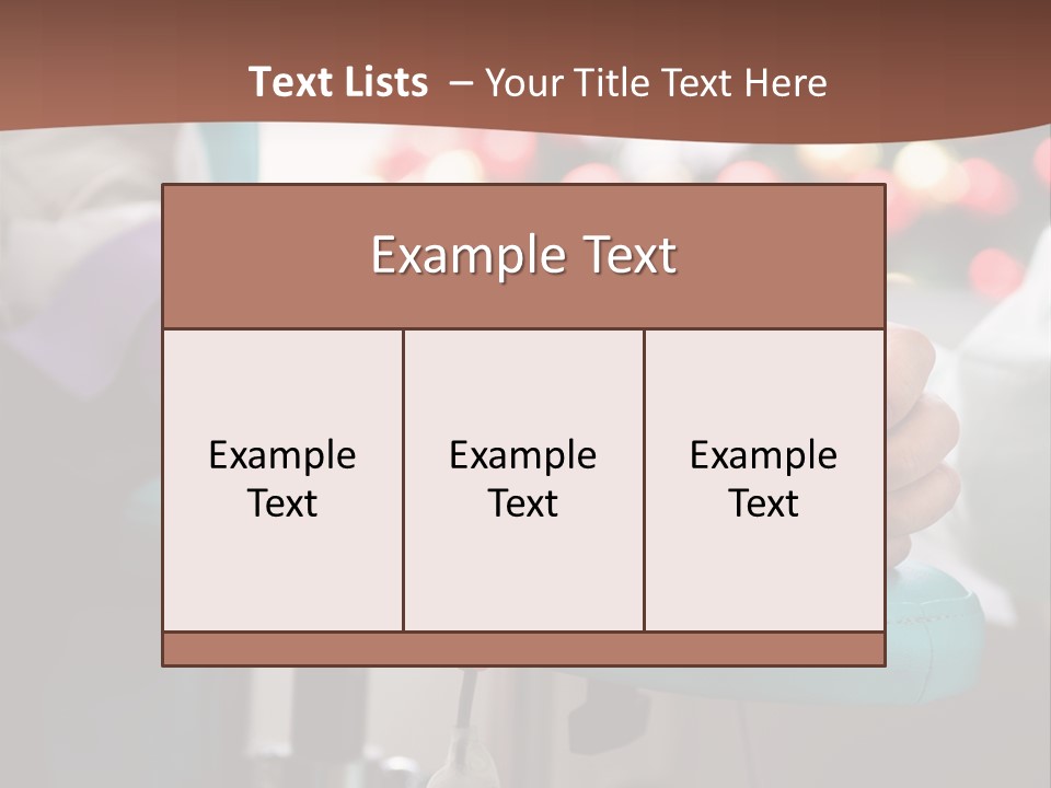 Indoors Bag Healing PowerPoint Template