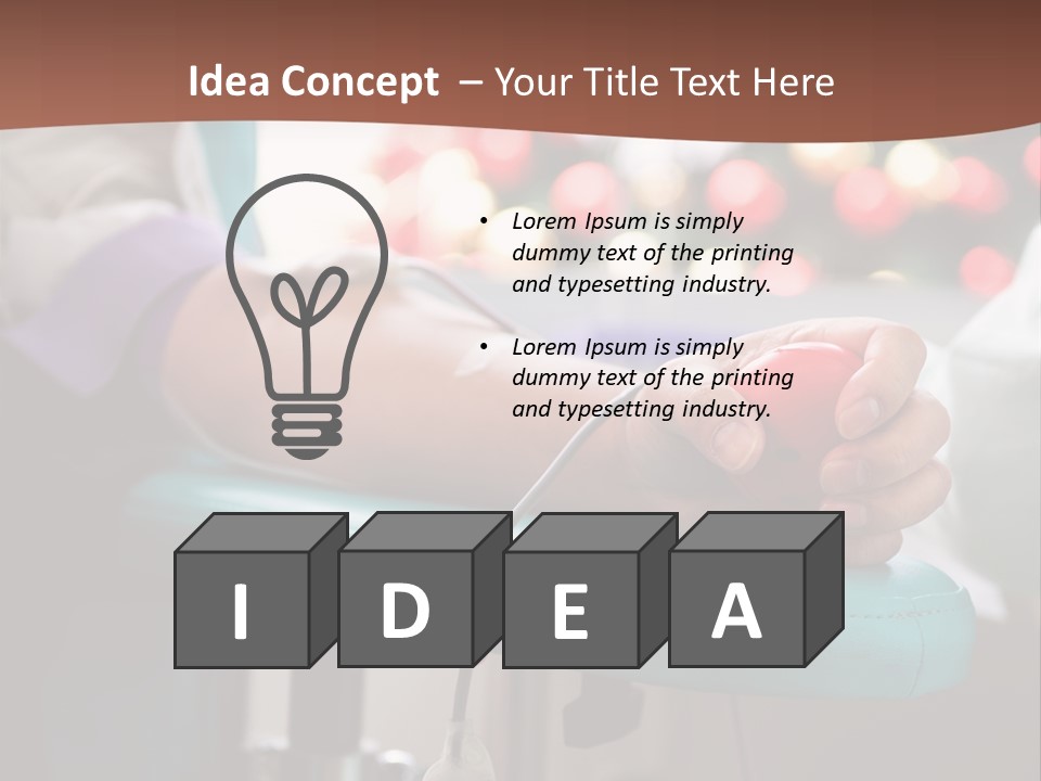 Indoors Bag Healing PowerPoint Template