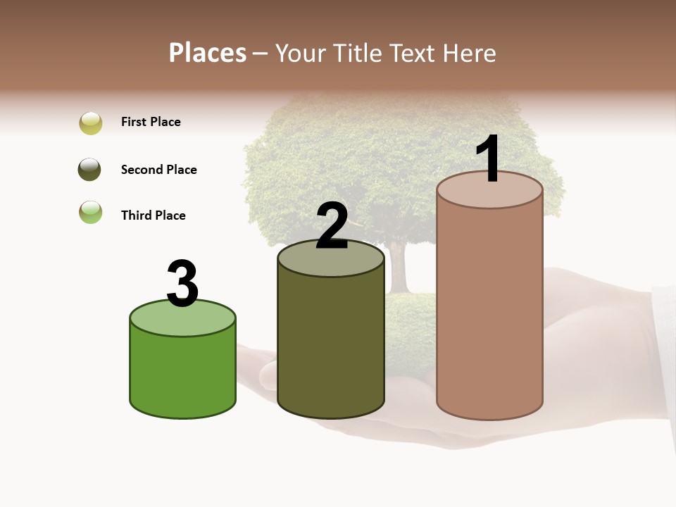 Seedling Hand New PowerPoint Template