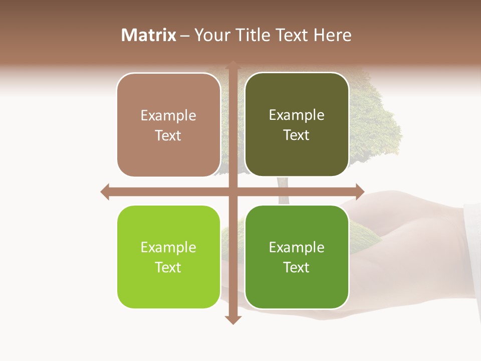 Seedling Hand New PowerPoint Template