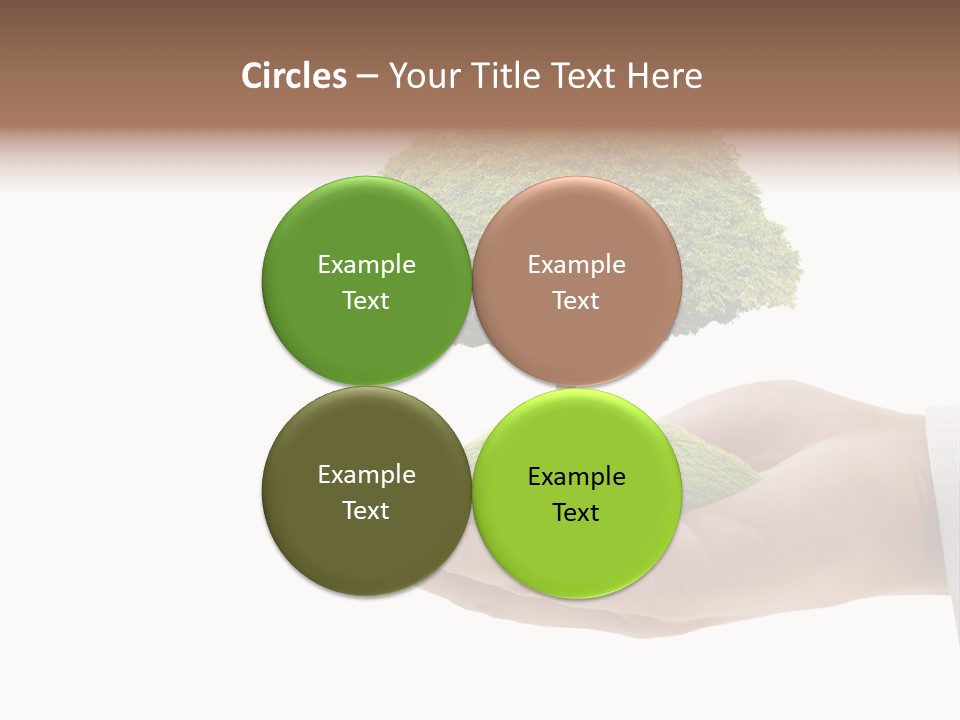 Seedling Hand New PowerPoint Template