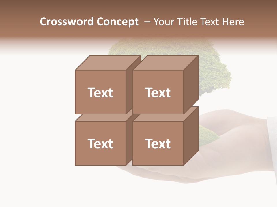 Seedling Hand New PowerPoint Template