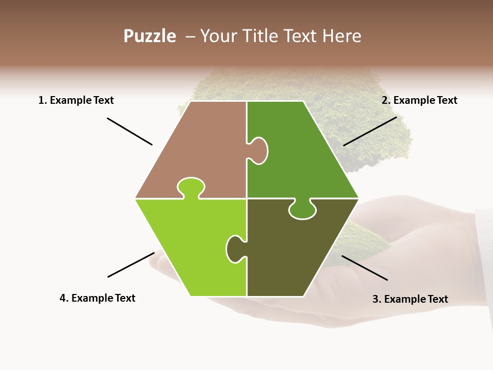 Seedling Hand New PowerPoint Template