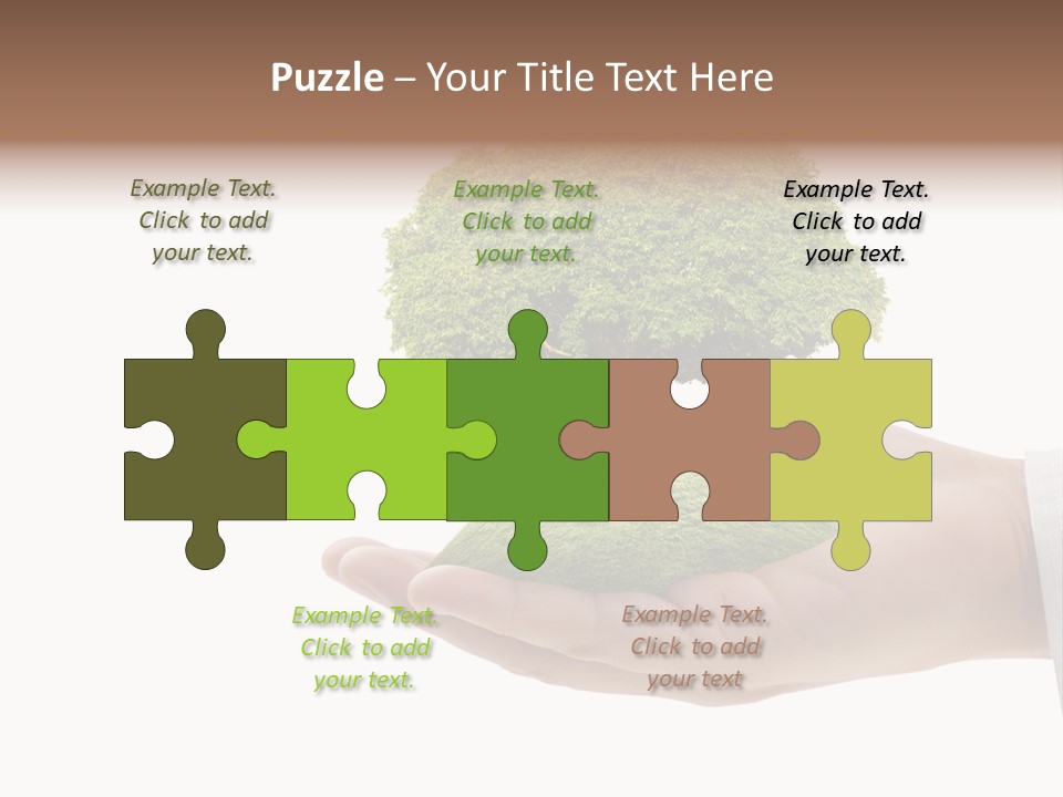 Seedling Hand New PowerPoint Template