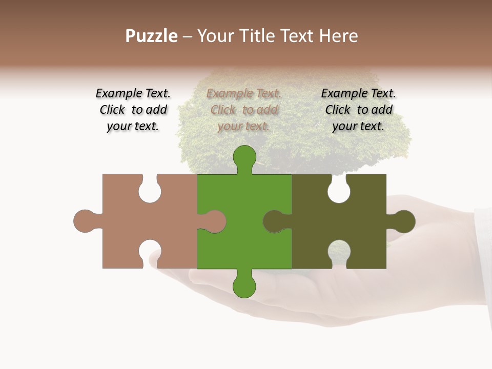 Seedling Hand New PowerPoint Template