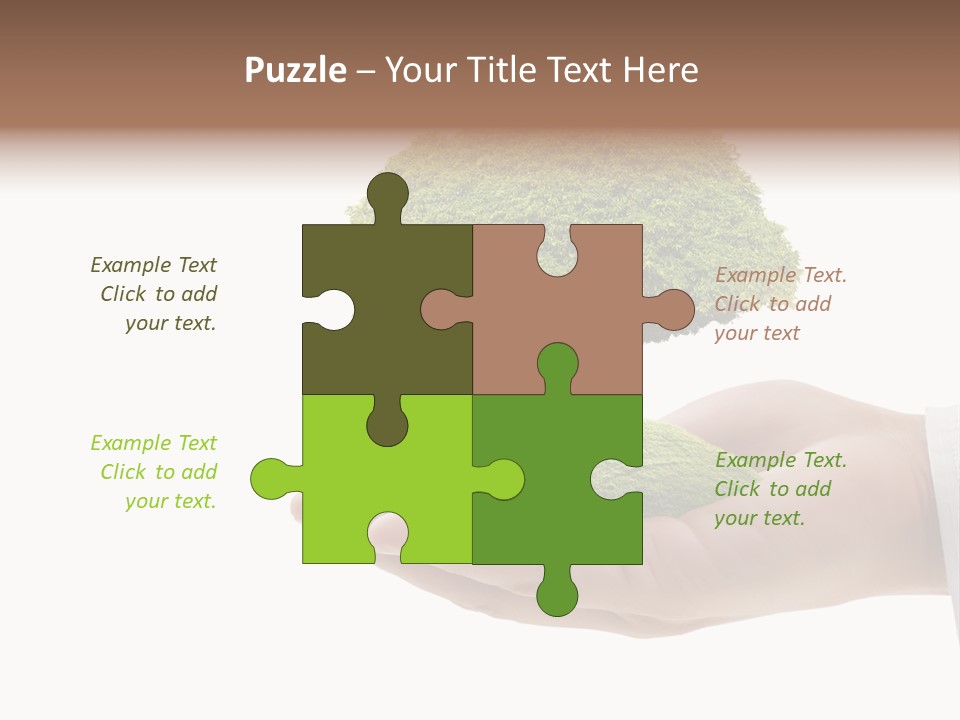 Seedling Hand New PowerPoint Template