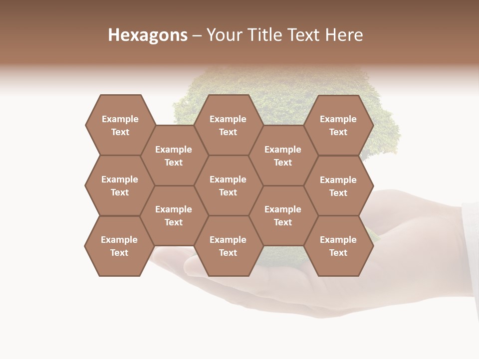 Seedling Hand New PowerPoint Template