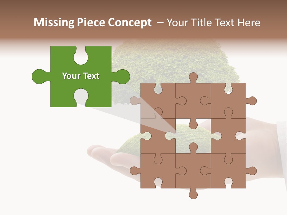 Seedling Hand New PowerPoint Template