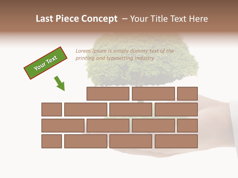 Seedling Hand New PowerPoint Template