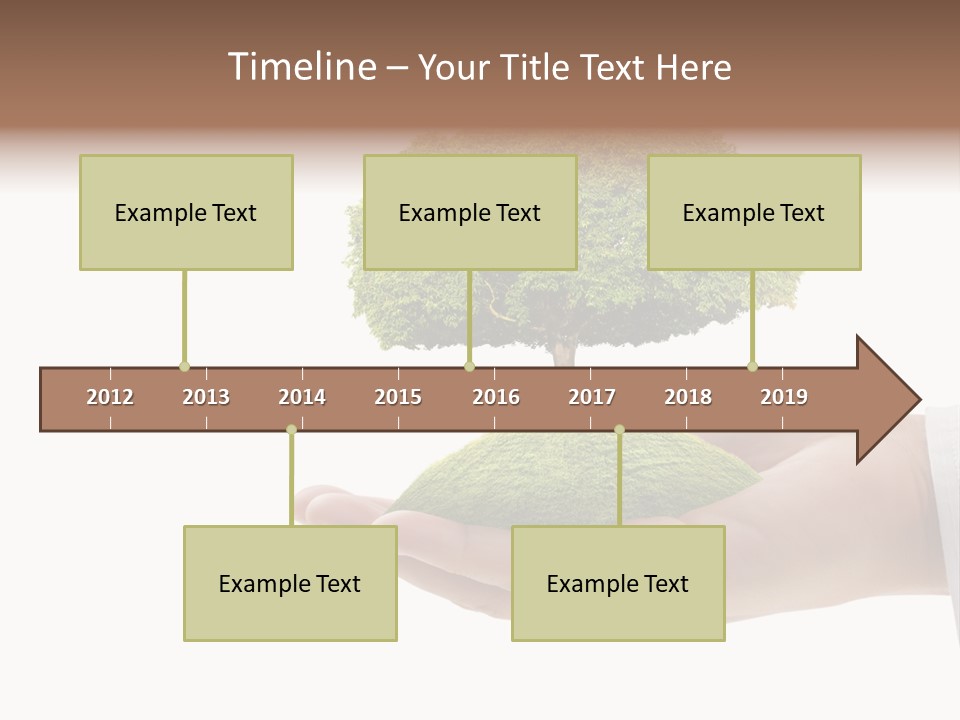 Seedling Hand New PowerPoint Template