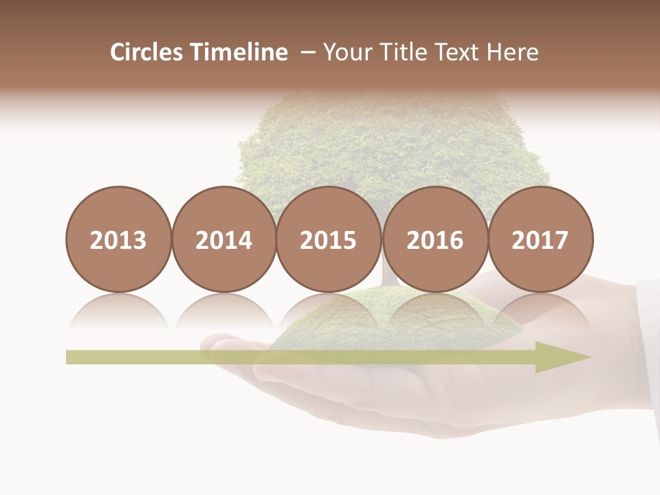 Seedling Hand New PowerPoint Template