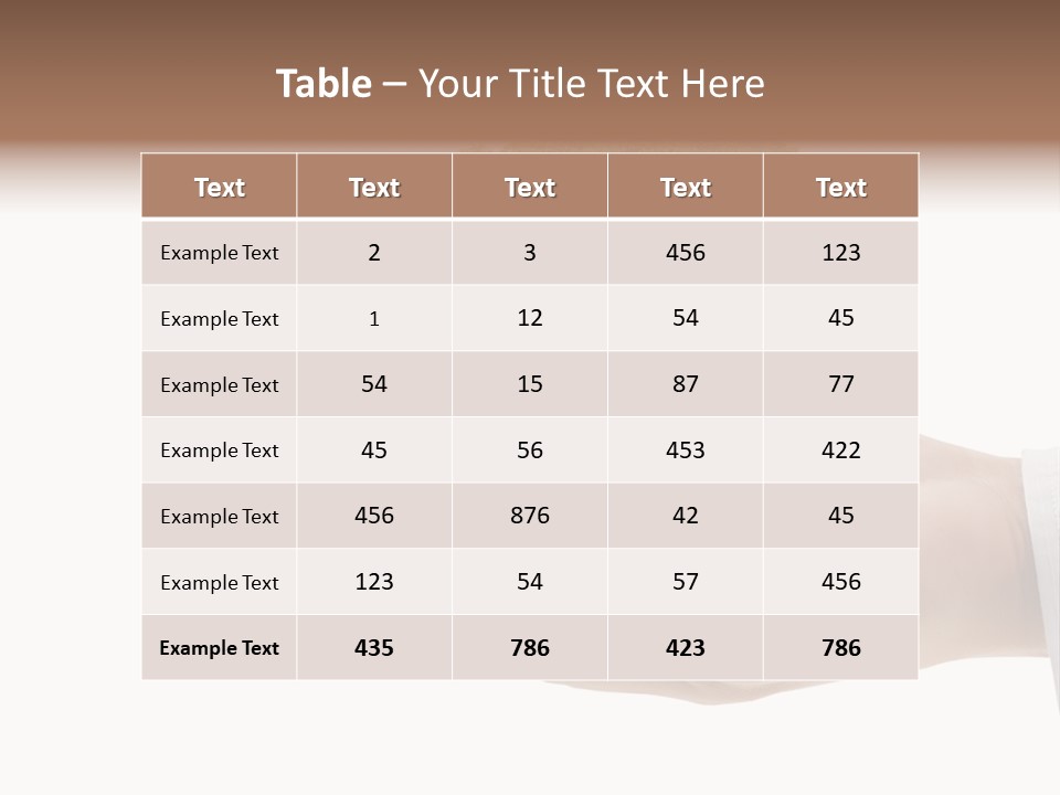 Seedling Hand New PowerPoint Template