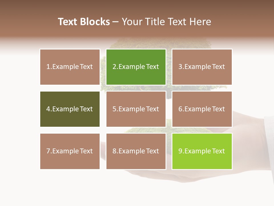 Seedling Hand New PowerPoint Template