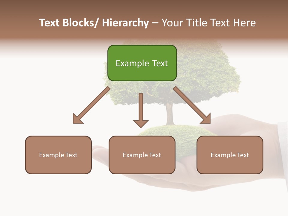Seedling Hand New PowerPoint Template