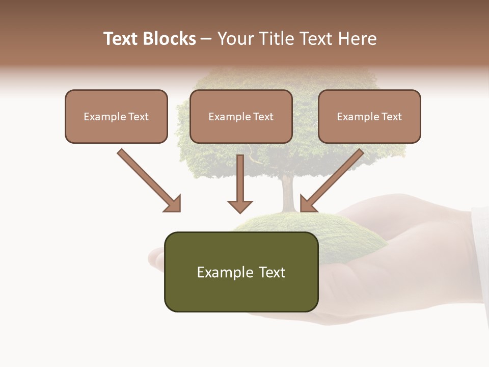 Seedling Hand New PowerPoint Template