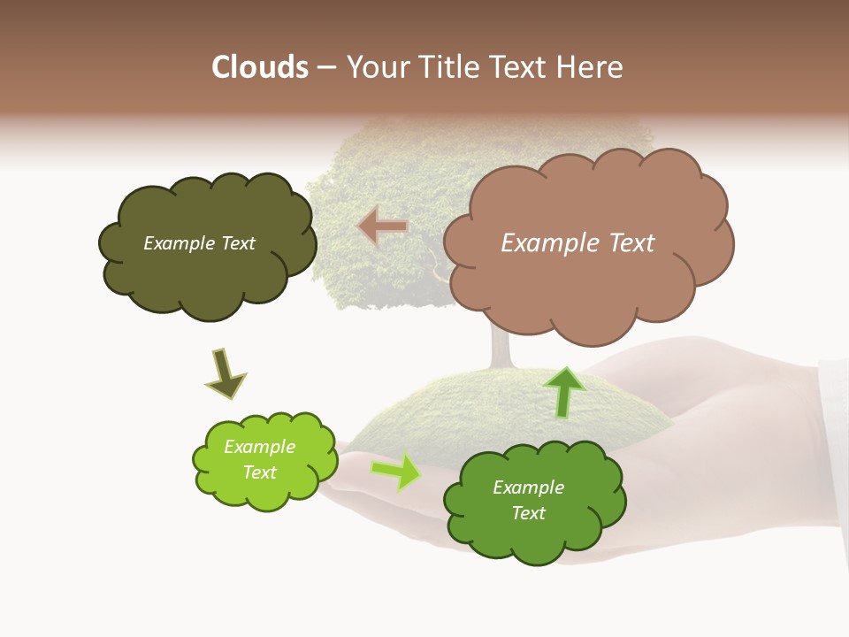 Seedling Hand New PowerPoint Template