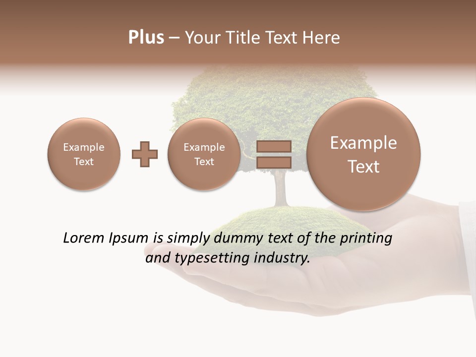 Seedling Hand New PowerPoint Template