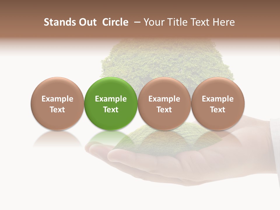 Seedling Hand New PowerPoint Template