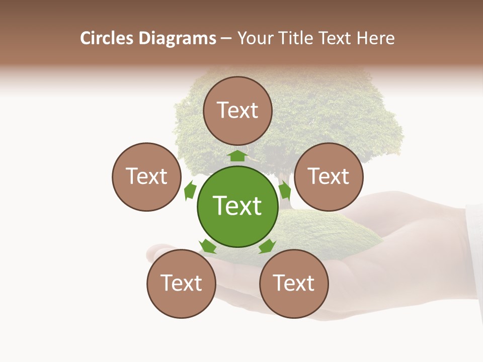 Seedling Hand New PowerPoint Template