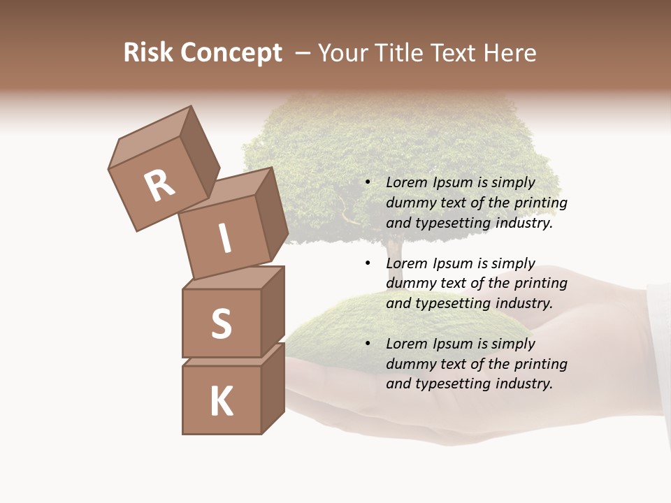 Seedling Hand New PowerPoint Template