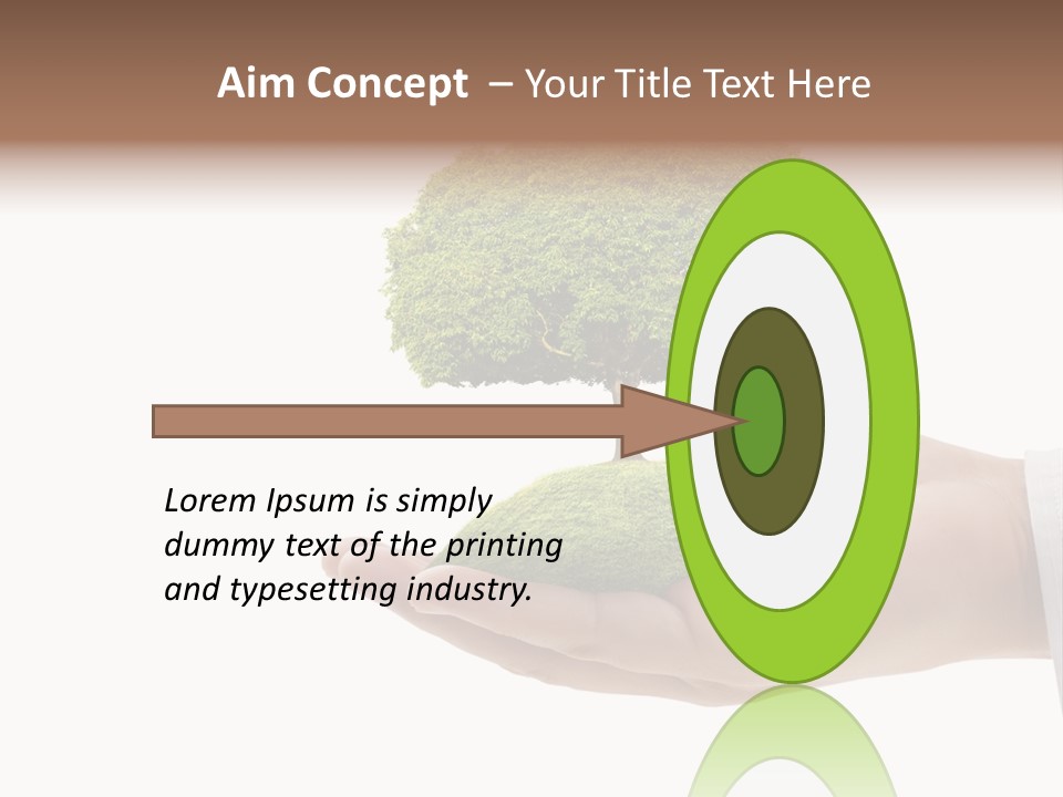 Seedling Hand New PowerPoint Template