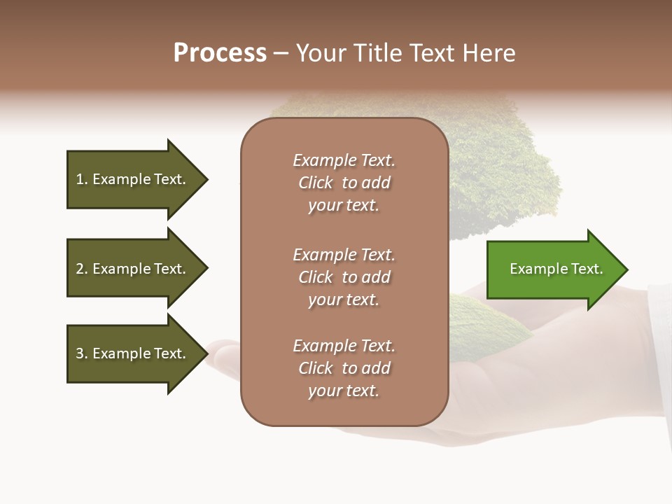 Seedling Hand New PowerPoint Template