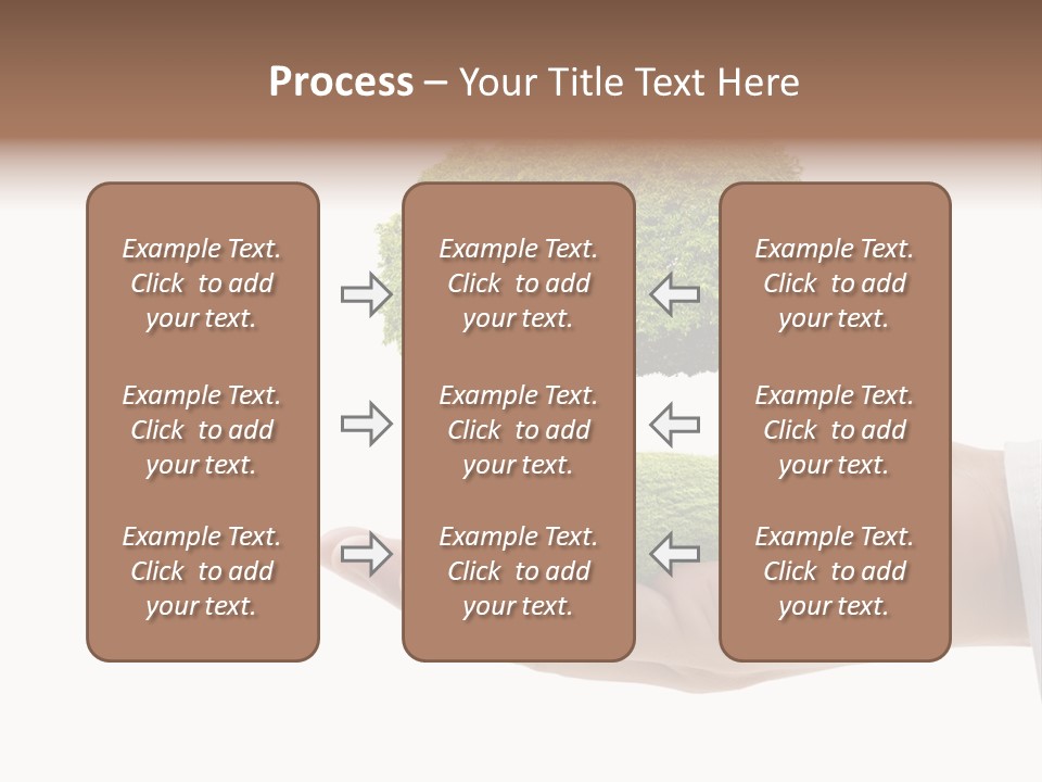 Seedling Hand New PowerPoint Template
