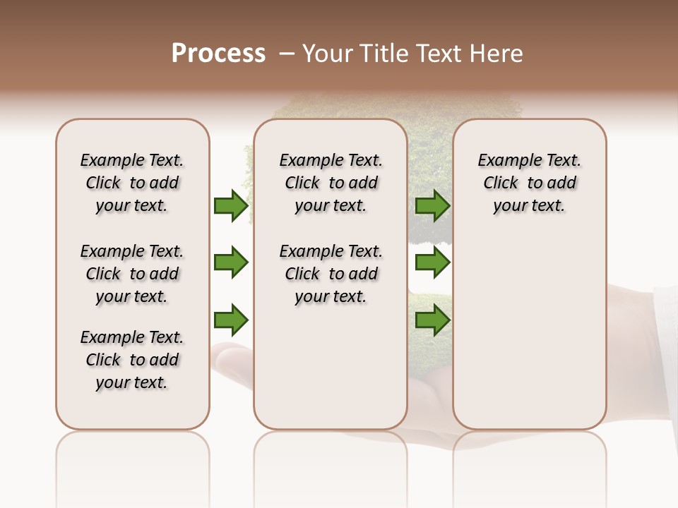 Seedling Hand New PowerPoint Template