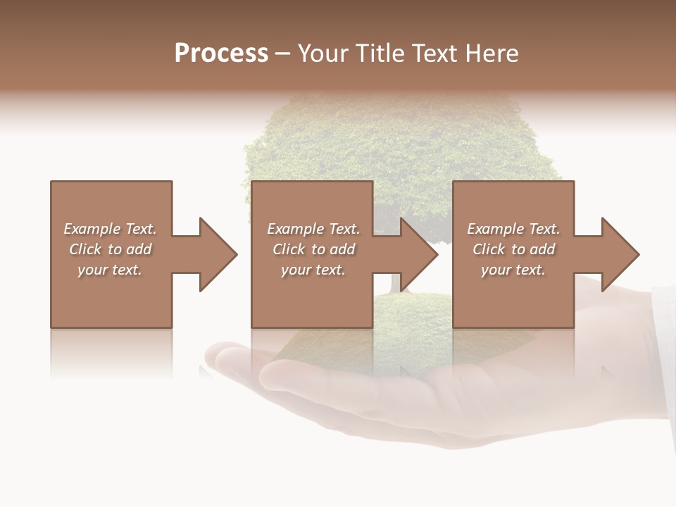Seedling Hand New PowerPoint Template