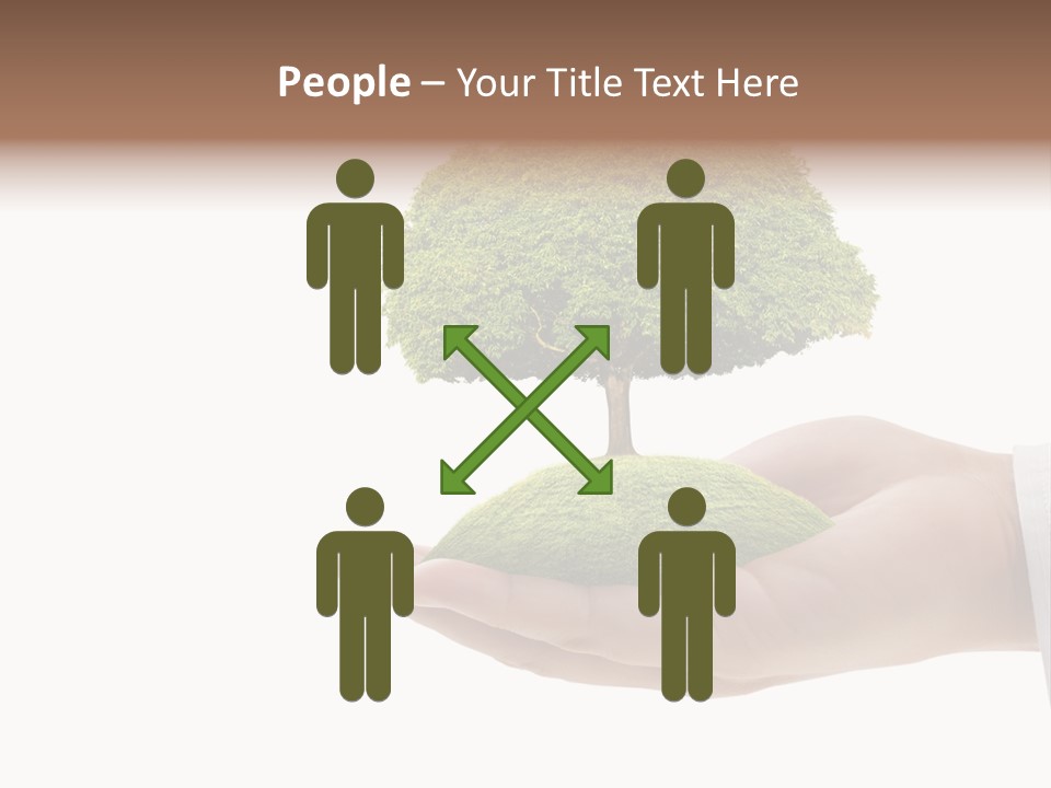 Seedling Hand New PowerPoint Template