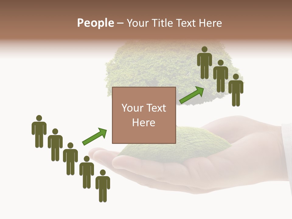 Seedling Hand New PowerPoint Template