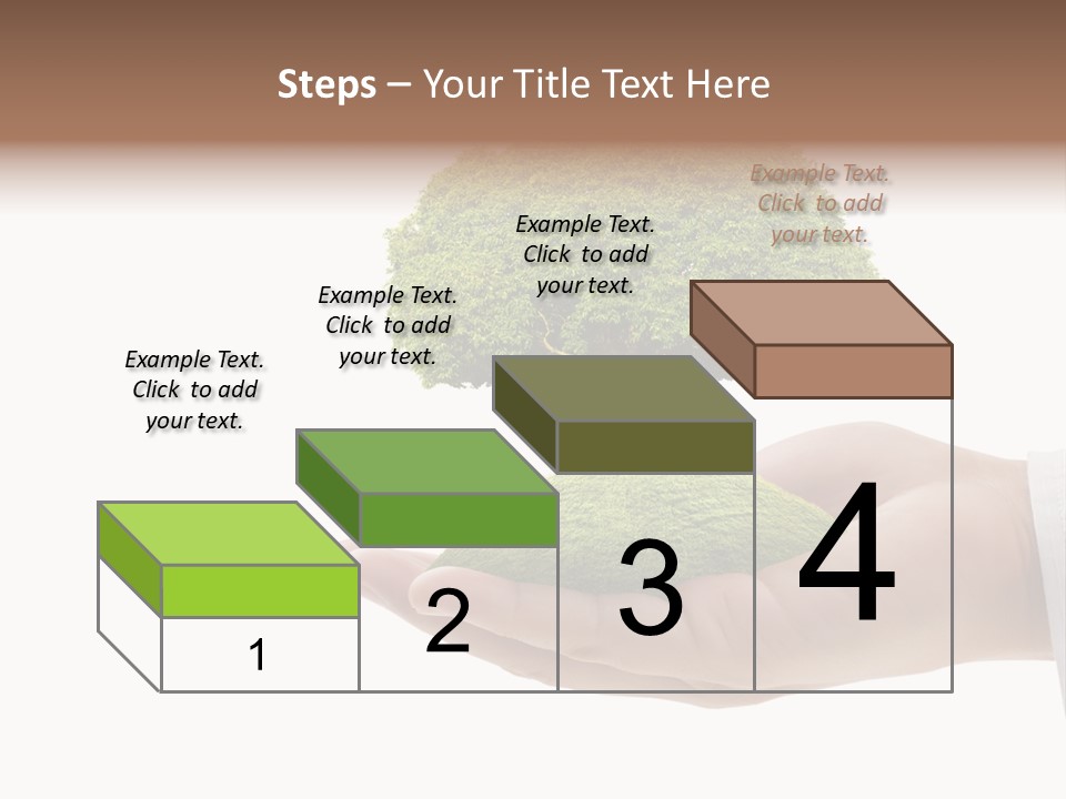Seedling Hand New PowerPoint Template