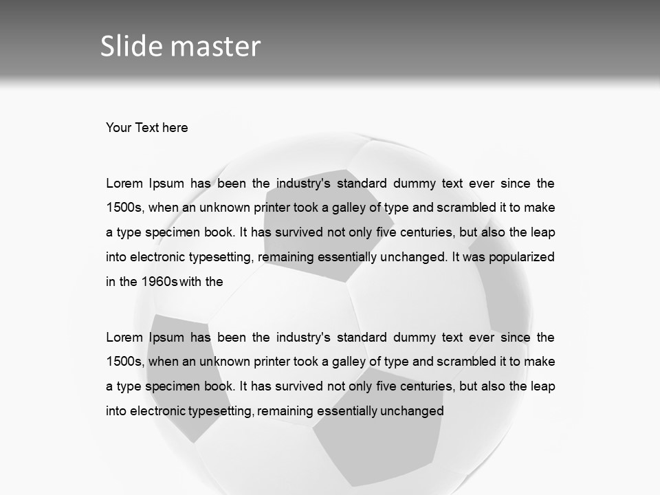 Leisure Equipment Play PowerPoint Template