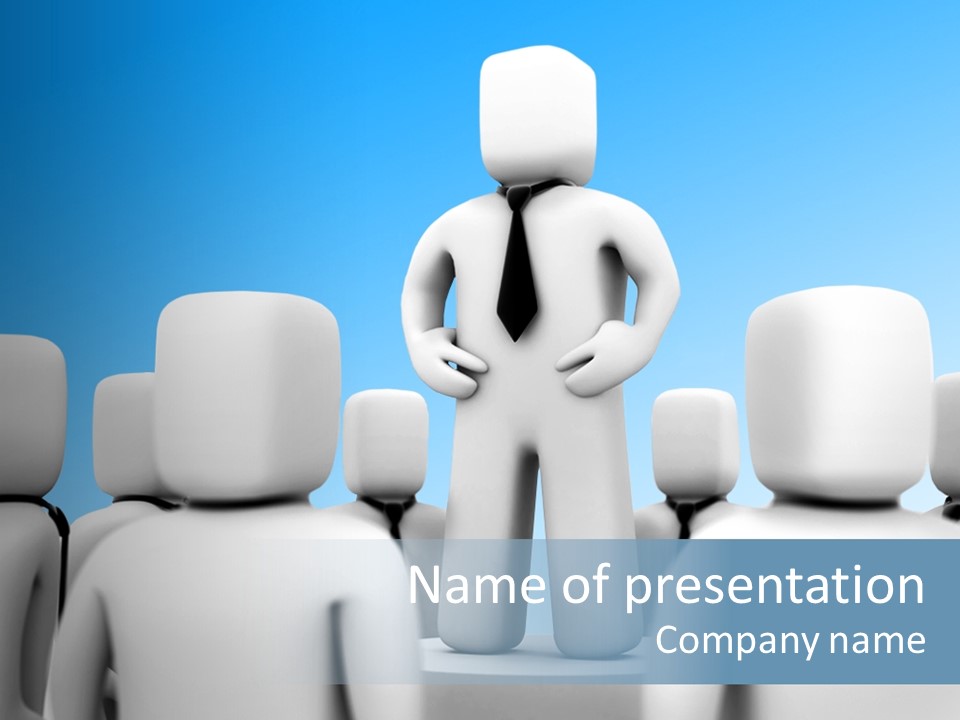 Leader One Man PowerPoint Template