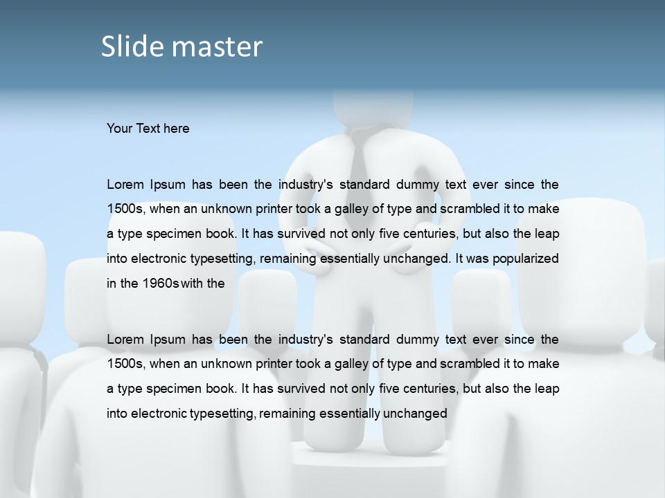 Leader One Man PowerPoint Template