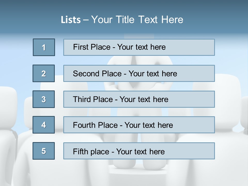 Leader One Man PowerPoint Template