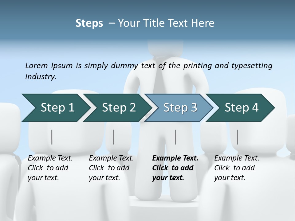 Leader One Man PowerPoint Template