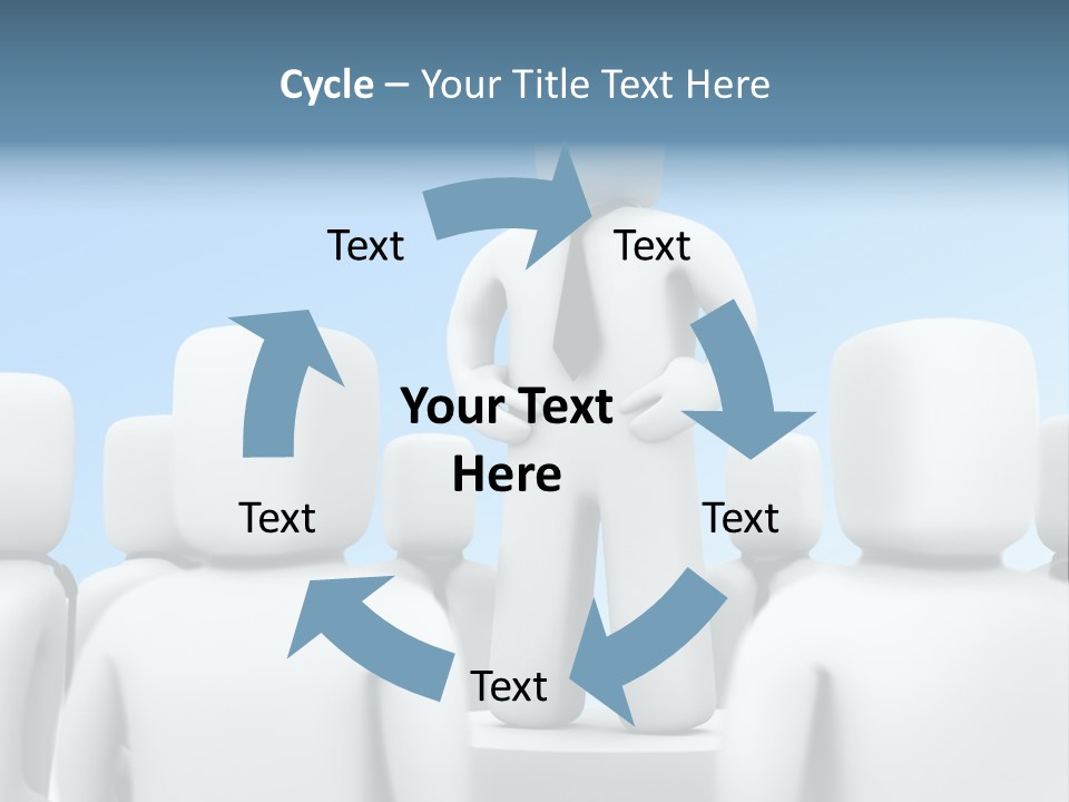 Leader One Man PowerPoint Template