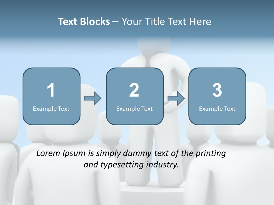 Leader One Man PowerPoint Template