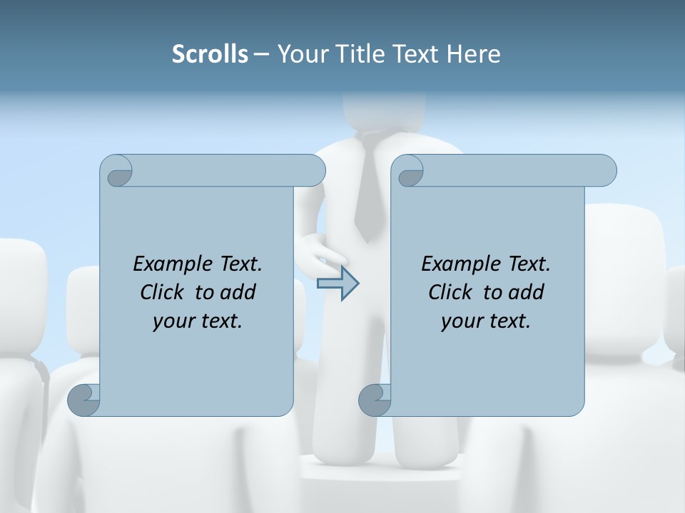Leader One Man PowerPoint Template