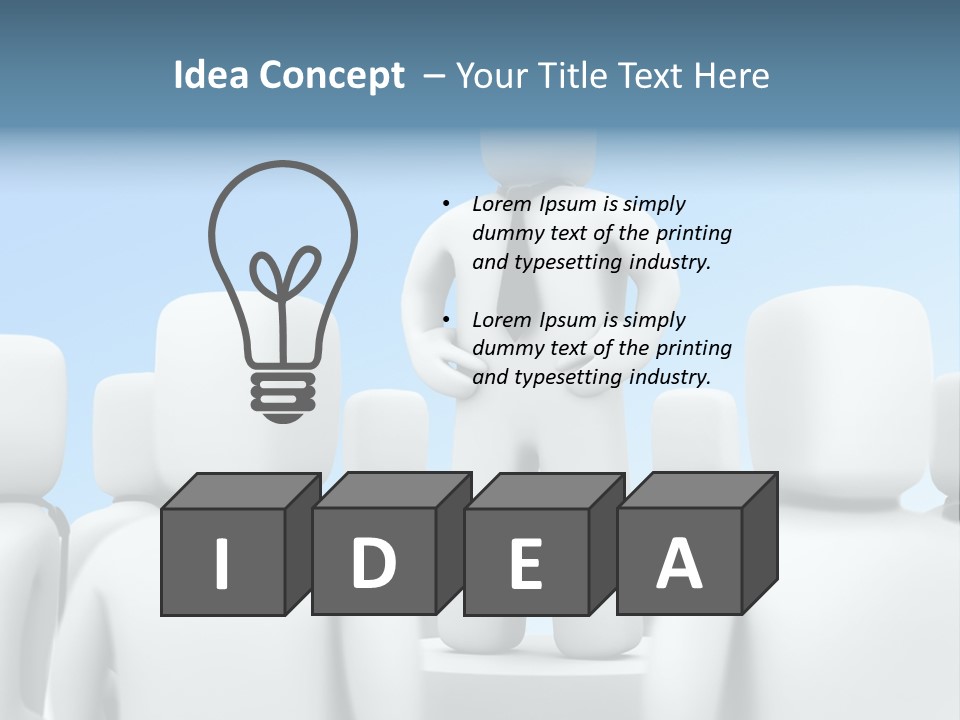 Leader One Man PowerPoint Template